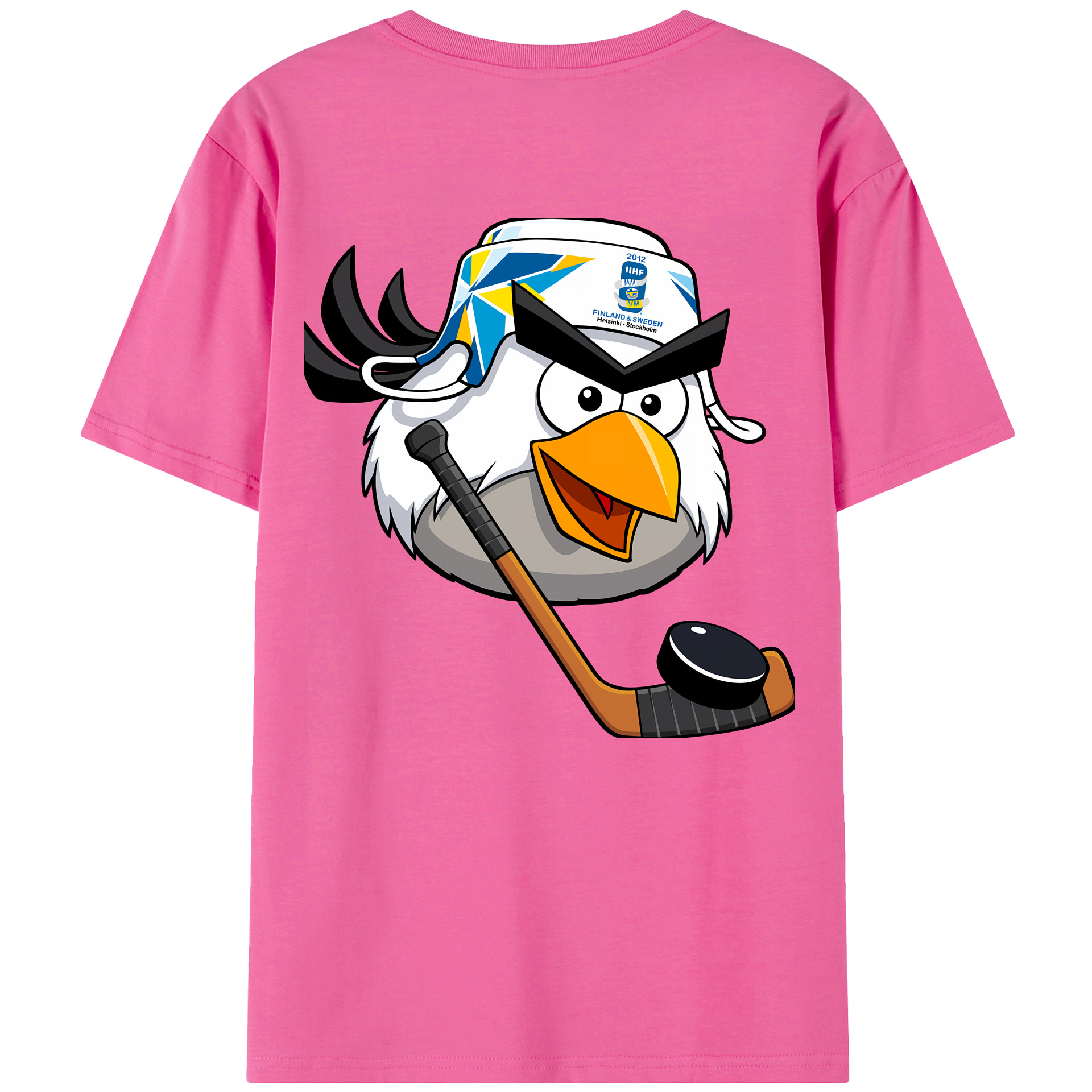 （画像用） Angry Birds アングリーバード レディース半袖Tシャツ(バックプリント)